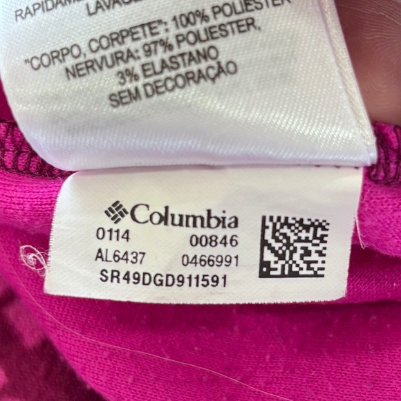 Columbia vibrant patterned 1/4 zip fleece pullover size XL (fits smaller) - Picture 12 of 15